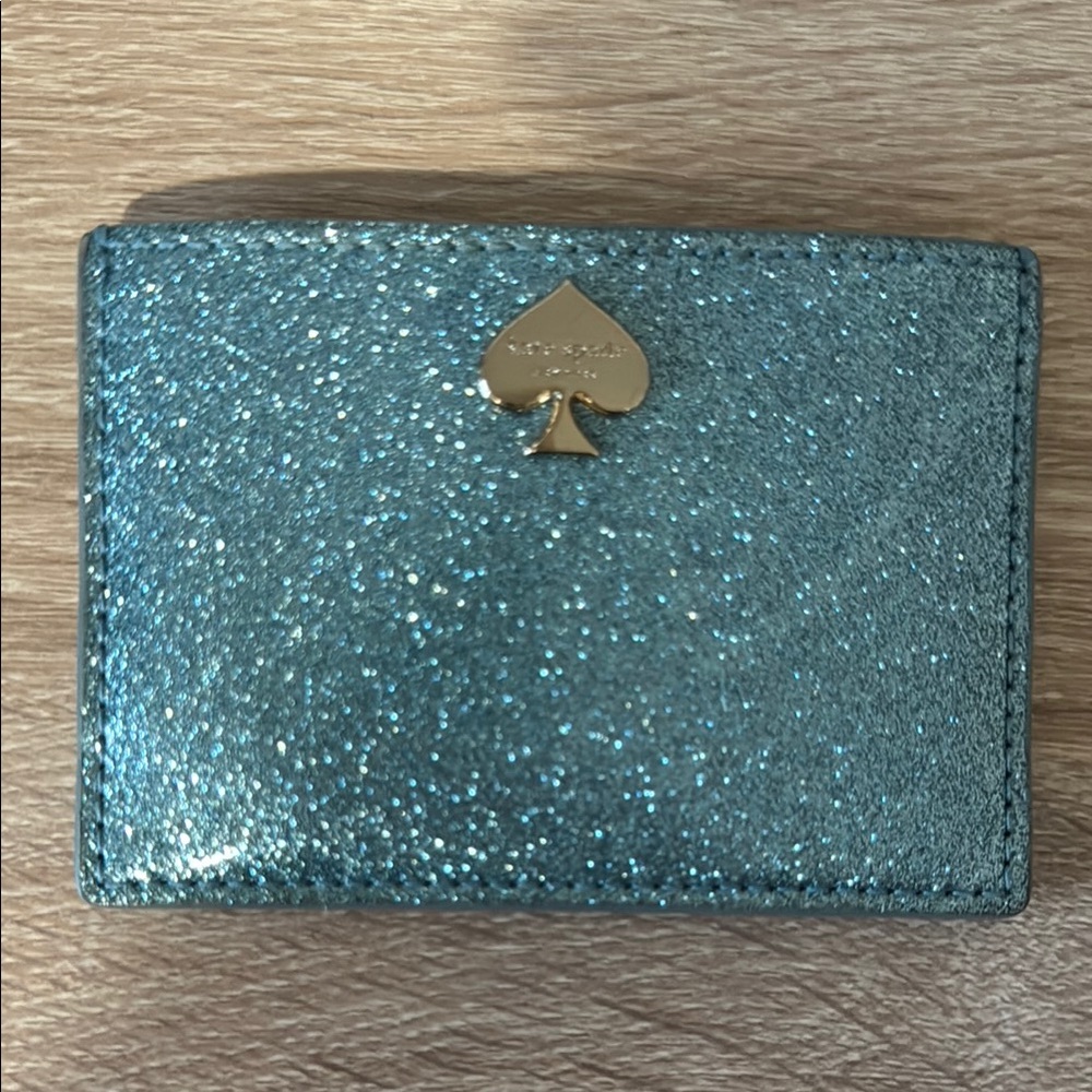 Kate Spade Glittery Blue Card Holder